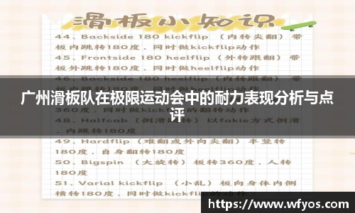广州滑板队在极限运动会中的耐力表现分析与点评