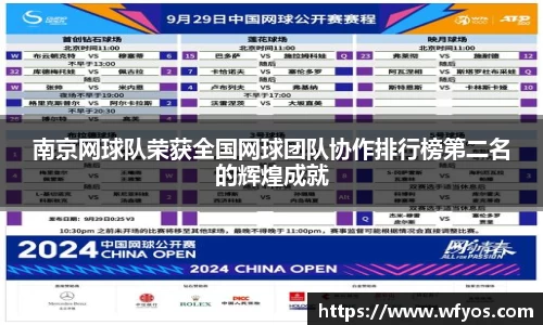 南京网球队荣获全国网球团队协作排行榜第二名的辉煌成就