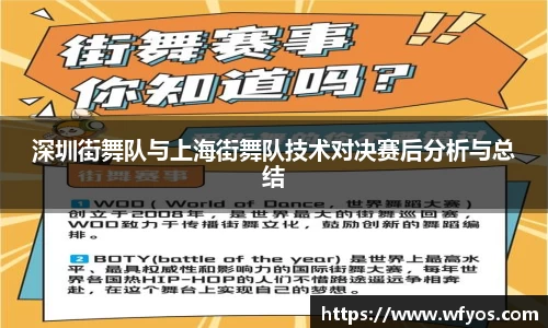 深圳街舞队与上海街舞队技术对决赛后分析与总结